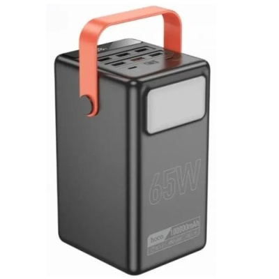 додаткова батарея power bank hoco db03 max centurion pd65w+qc3.0 22.5w 100000 mah (чорний) 
