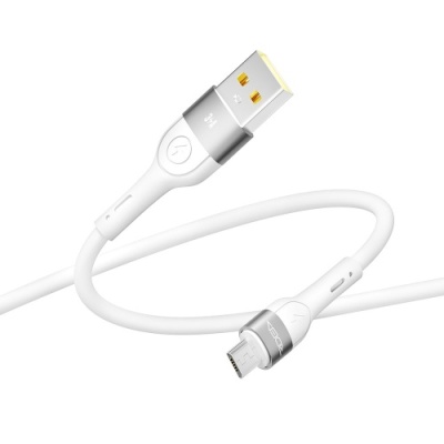 кабель ridea rc-xs51 x-silicone usb - microusb 3a 1.2m (бiлий) 