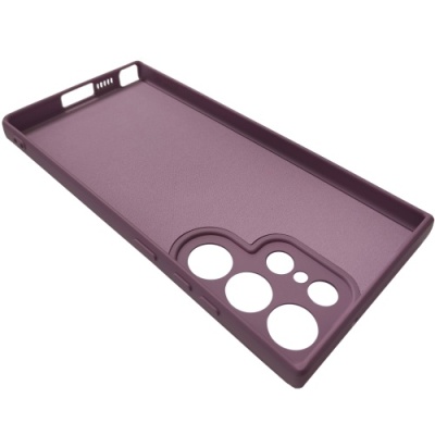 Купить силіконовий чохол soft silicone casevsmagnet ring для samsung s918 galaxy s23 ultra - cherry purple онлайн