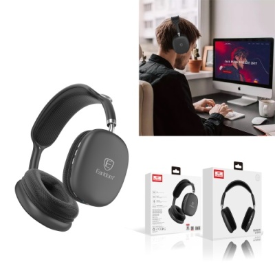 бездротові навушники накладні earldom et-bh102 bt5.0 wireless headset (чорний) 
