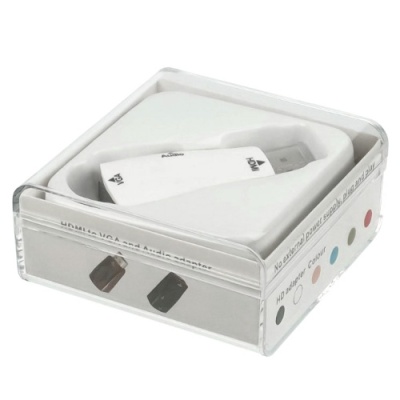 перехідник hdmi - vga(f) + aux (білий) 