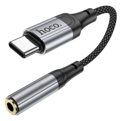 перехідник hoco ls36 type-c - aux (3.5mm)(female) (чорний) 