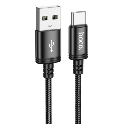 кабель hoco x89 wind usb - type-c 3a/1m (чорний) 