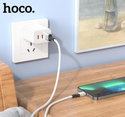 кабель hoco x86 silicone usb - lightning 2.4a/1m (білий) 