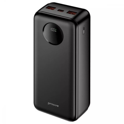 додаткова батарея power bank proove illuminator se pd20w+qc3.0 22.5w 20000mah (black) 