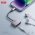 перехідник xo nb-r258b lightning(male) to lightning(female) + 3.5mm (сірий) 