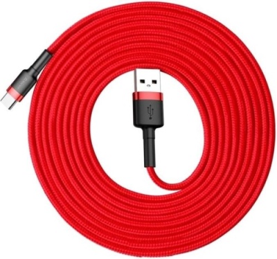 кабель baseus cafule usb - type-c 2.0a/3m (catklf-u09) (red) 