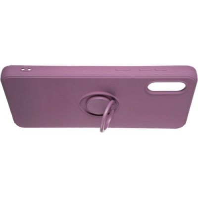 Купить силіконовий чохол soft silicone casevsmagnet ring для samsung a022 galaxy a02 - blueberry yogurt онлайн