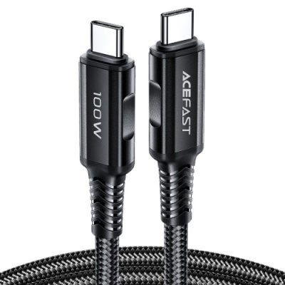 кабель acefast c4-03 type-c - type-c 100w (1.2м) (чорний) 