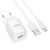 Мережевий Зарядний Пристрій Hoco C145A 1USB/18W/QC3.0 + (USB - MicroUSB) (Білий) мережевий зарядний пристрій hoco c145a 1usb/18w/qc3.0 + (usb - microusb) (білий)
