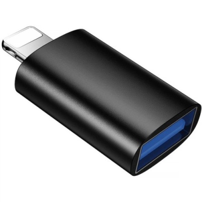 перехідник borofone bv26 lightning - usb 2.0 (чорний) 