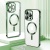 Купить чохол tpu metallic full camera with magsafe для apple iphone 13 pro max (green) онлайн