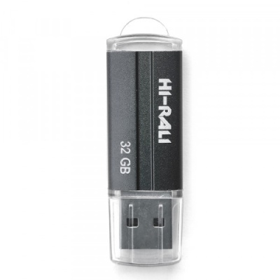 usb флеш-накопичувач hi-rali corsair 32gb (сірий) 