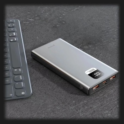 додаткова батарея power bank proove guardian pd20w+qc22.5w 10000mah (metal gray) 