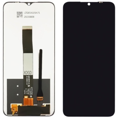 дисплей для xiaomi redmi 9a, redmi 9c, poco c3 з чорним тачскріном service pack