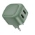Мережевий Зарядний Пристрій Borofone BAS21A Special 2USB/10.5W/2A (Зелений) мережевий зарядний пристрій borofone bas21a special 2usb/10.5w/2a (зелений)