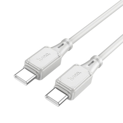 кабель hoco x101 silicone (pd) type-c - type-c 60w/1m (сірий) 