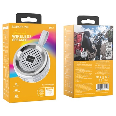 портативна колонка borofone br2 (сірий) 