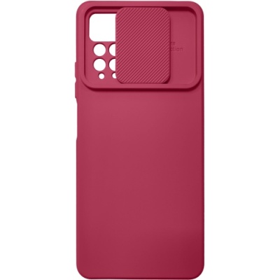 Купить силіконовий чохол soft tpu armor camshield для xiaomi redmi note 12 pro 4g - wine red онлайн