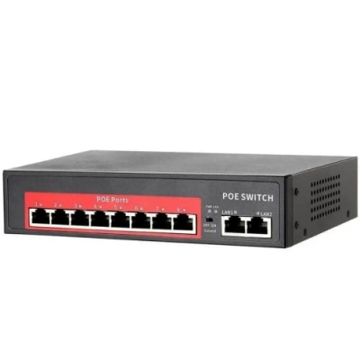 poe комутатор qps208g poe+2ge 120w 