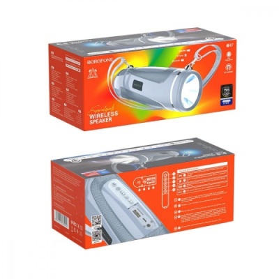 портативна колонка borofone br7 (сірий) 