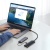 usb hub baseus lite series 4-port (usb-a to usb 3.0*4) (wkqx030001) 25cm black 