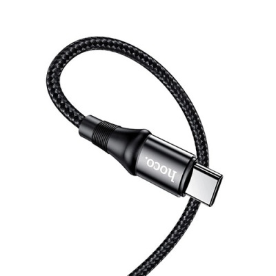 кабель hoco x50 excellent (pd) type-c - type-c 100w/5.0a/1m (чорний) 