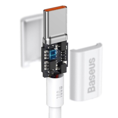 кабель baseus superior series (pd) type-c - type-c 100w/2m (catys-c02) (white) 