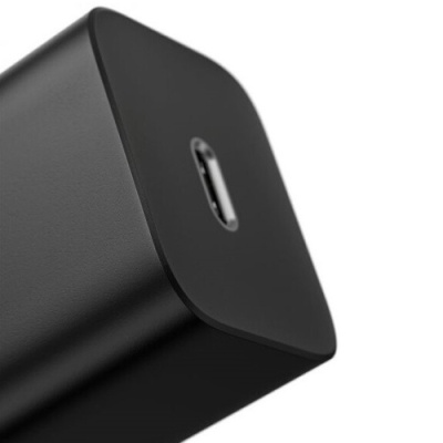 мережевий зарядний пристрій baseus super si (tzccsup-b01) 1type-c/20w/pd + (type-c - lightning) 1m (чорний) 