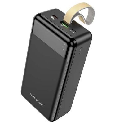 додаткова батарея power bank borofone bj19b incredible pd20w+qc3.0 30000mah (чорний) 