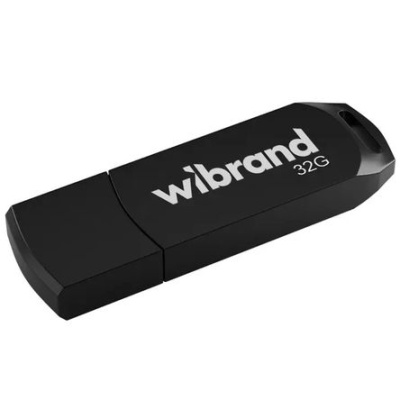 usb флеш-накопичувач wibrand 32gb mink (чорний) 