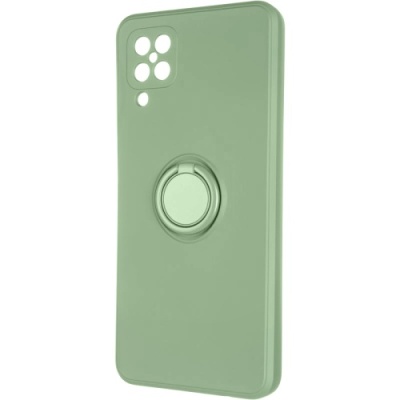 Купить силіконовий чохол soft silicone casevsmagnet ring для samsung a125 galaxy a12/a127 galaxy a12/m127 galaxy m12 - green онлайн