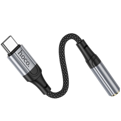 перехідник hoco ls36 type-c - aux (3.5mm)(female) (чорний) 