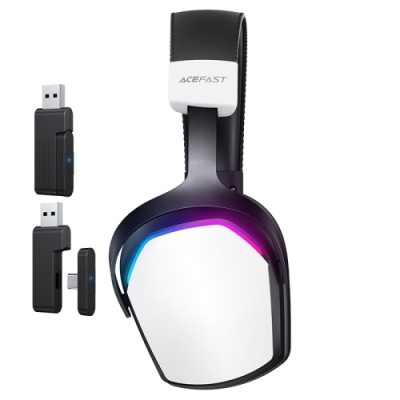 бездротові навушники ігрові acefast h11 (bluetooth/2.4g) (білий) 