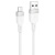 кабель hoco x109 silicone usb - microusb 2.4a/1m (білий) 