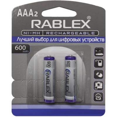 акумулятор rablex 600 aаа (2шт) 