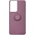 Купить силіконовий чохол soft silicone casevsmagnet ring для samsung g998 galaxy s21 ultra - cherry purple онлайн