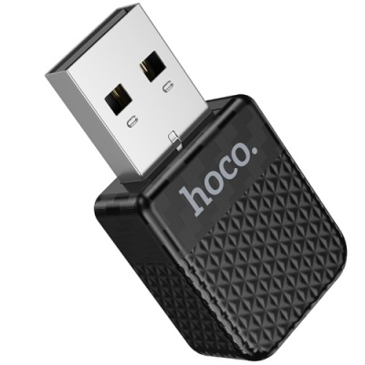 Адаптер бездротовий автомобільний Hoco HU3 CarPlay USB/ Type-C (чорний)