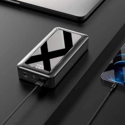 додаткова батарея power bank borofone bj8 extreme 30000 mah (чорний) 