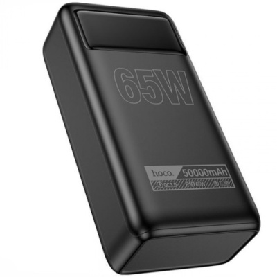 додаткова батарея power bank hoco db81a  apollo pd65w+qc3.0 22.5w 50000 mah (чорний) 