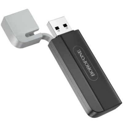 картрідер borofone dh9 wisdom 2-in-1 usb2.0 (чорно-сірий) 