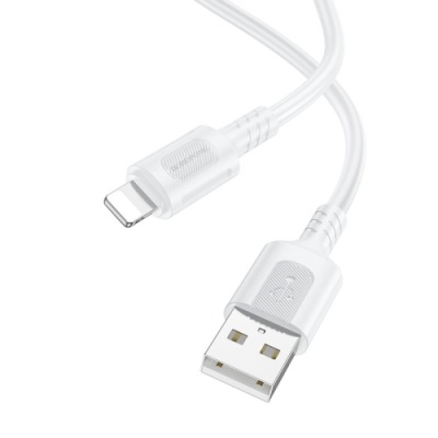 кабель borofone bx111 usb - lightning 2.4a/1m (білий) 