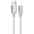 кабель borofone bx108 silicone usb - lightning 2.4a/1m (сірий) 