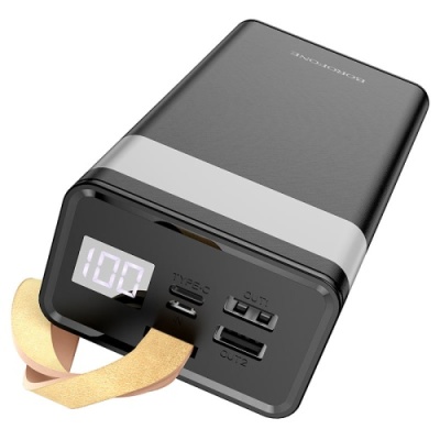 додаткова батарея power bank borofone bj18a 30000 mah (чорний) 