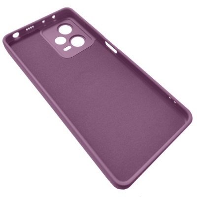 Купить силіконовий чохол soft silicone casevsmagnet ring для xiaomi redmi note 12 pro 5g - cherry purple онлайн