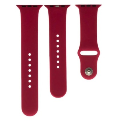 ремінець для apple watch band silicone two-piece 42/44/45/49 mm (48, dragon fruit) 