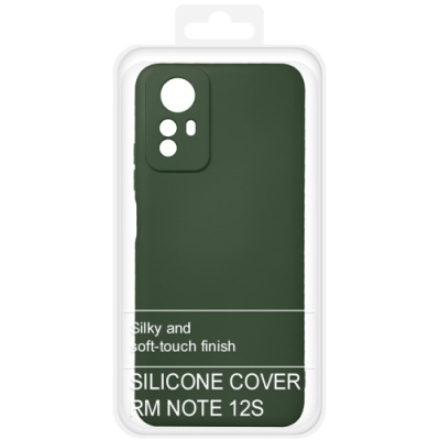 Купить силіконовий чохол soft silicone case для xiaomi redmi note 12s (темно-зелений) онлайн