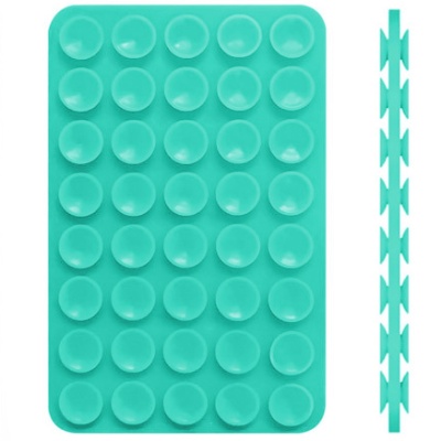 Купить силіконова тримач-присоска двостороння для телефону double side silicone (100*64мм) (бірюзовий) онлайн