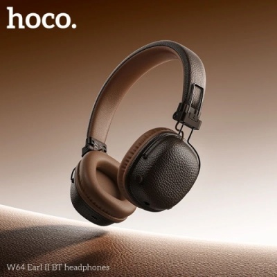 бездротові навушники накладні hoco w64 (коричневий) 