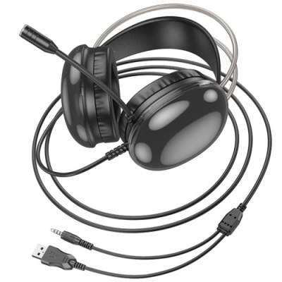 навушники для комп'ютера hoco w109 pc (чорний) 